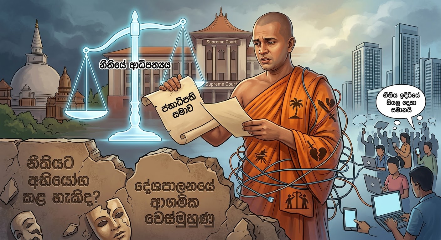 සිවුරට මුවාවී නීතියට අභියෝග කළ හැකිද?