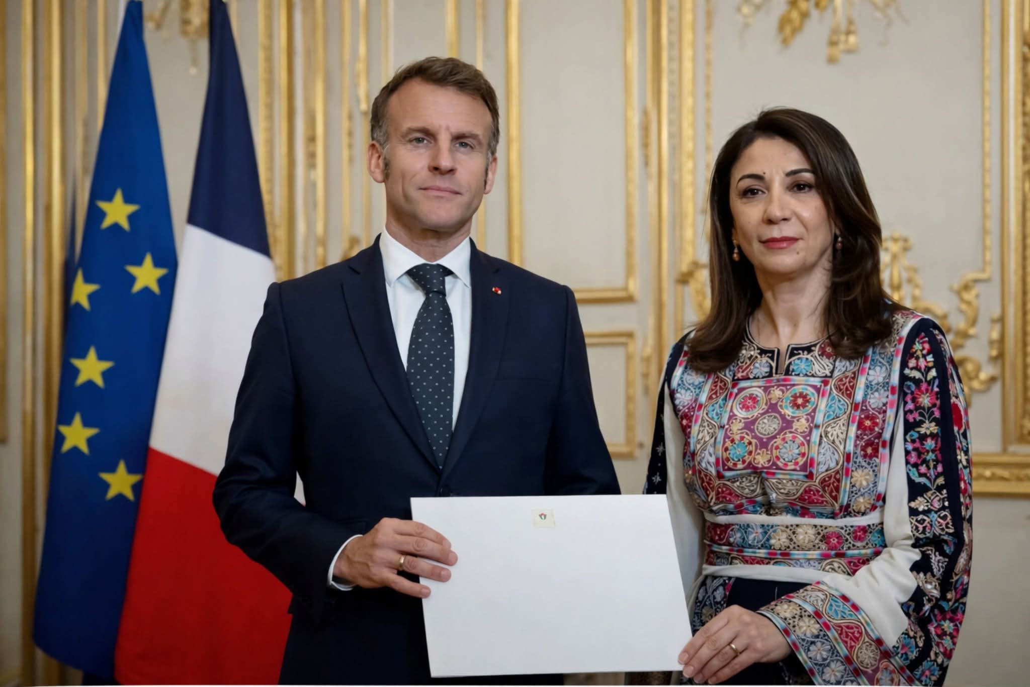 ප්‍රංශය පළමු පලස්තීන තානාපතිවරිය පිළිගනී....